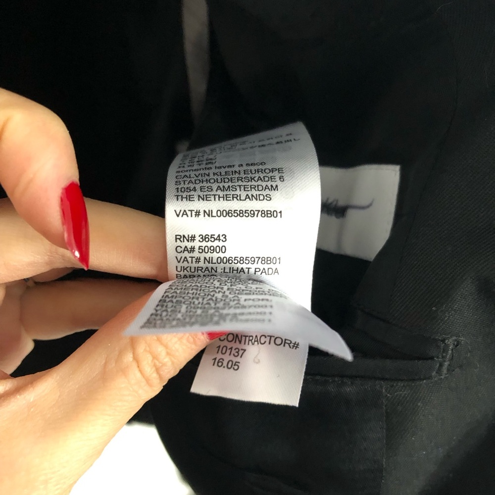 Calvin Klein Black Men's Blazer - Picture 3 of 3